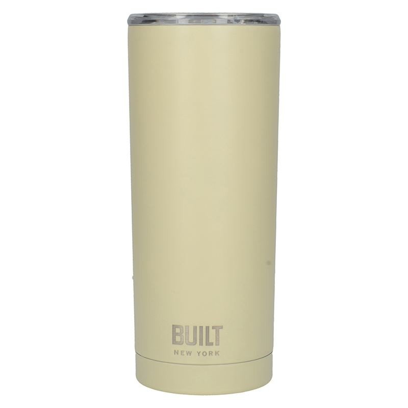 Stalowy kubek termiczny z izolacją próżniową BUILT, waniliowy, 600 ml