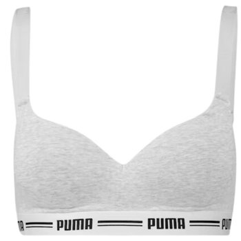 Stanik sportowy Puma Padded Top 1P Hang W 907863 (kolor Szary/Srebrny, rozmiar M) - Puma