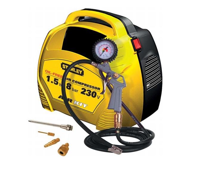 Stanley, Sprężarka Bezolejowa Air Kit Ol 1,1Kw 8 Bar 8215190STN595