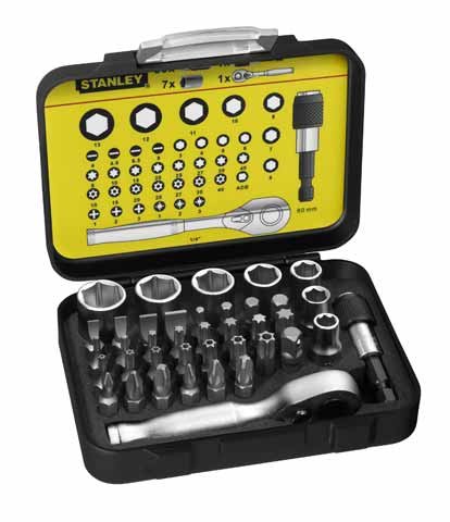 STANLEY ZESTAW BITÓW 39 SZT. 1/4”