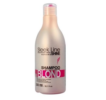 Stapiz, Sleek Line Blush Blond szampon nadający różowy odcień do włosów blond z jedwabiem, 300 ml - Stapiz