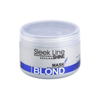 Stapiz, Sleek Line, maska z jedwabiem do włosów blond zapewniająca platynowy odcień, 250 ml - Stapiz