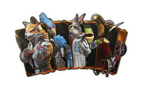 Star Fox - D1 presell Metallic stickers (naklejki) - nie zawiera gry Nintendo