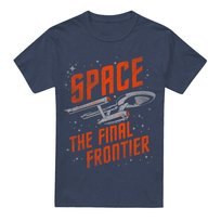 Star Trek T-Shirt Unisex Dla Dorosłych Space Travel (L / Ciemnogranatowy) Star Trek