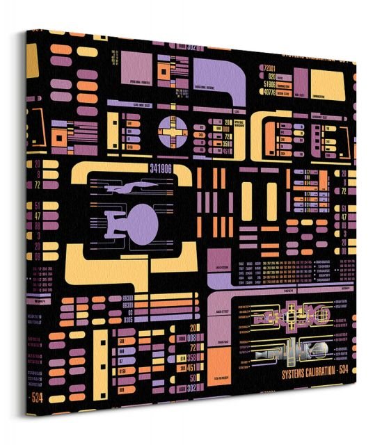 Star Trek The Next Generation Console Graphics - obraz na płótnie ...