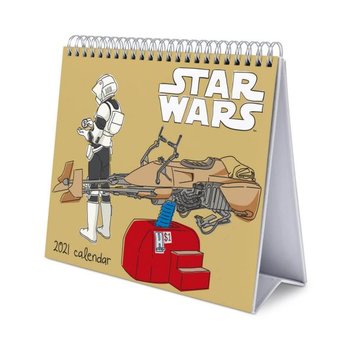 Star Wars Classic - biurkowy kalendarz 2021 17x20 cm