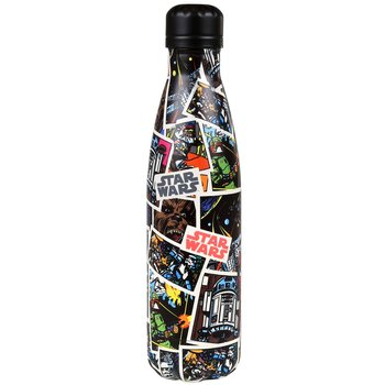 Star Wars Czarna butelka termiczna ze stali nierdzewnej 500ml - Marvel