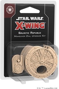 Star Wars, gra towarzyska X-Wing Galactic Republic Maneuver Dial Upgrade Kit (druga edycja) - Rebel