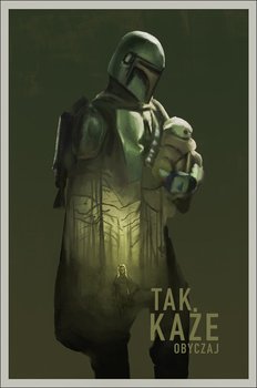 Star Wars Mandalorian Tak każe obyczaj - Plakat premium 21x29,7 cm - Galeria Plakatu