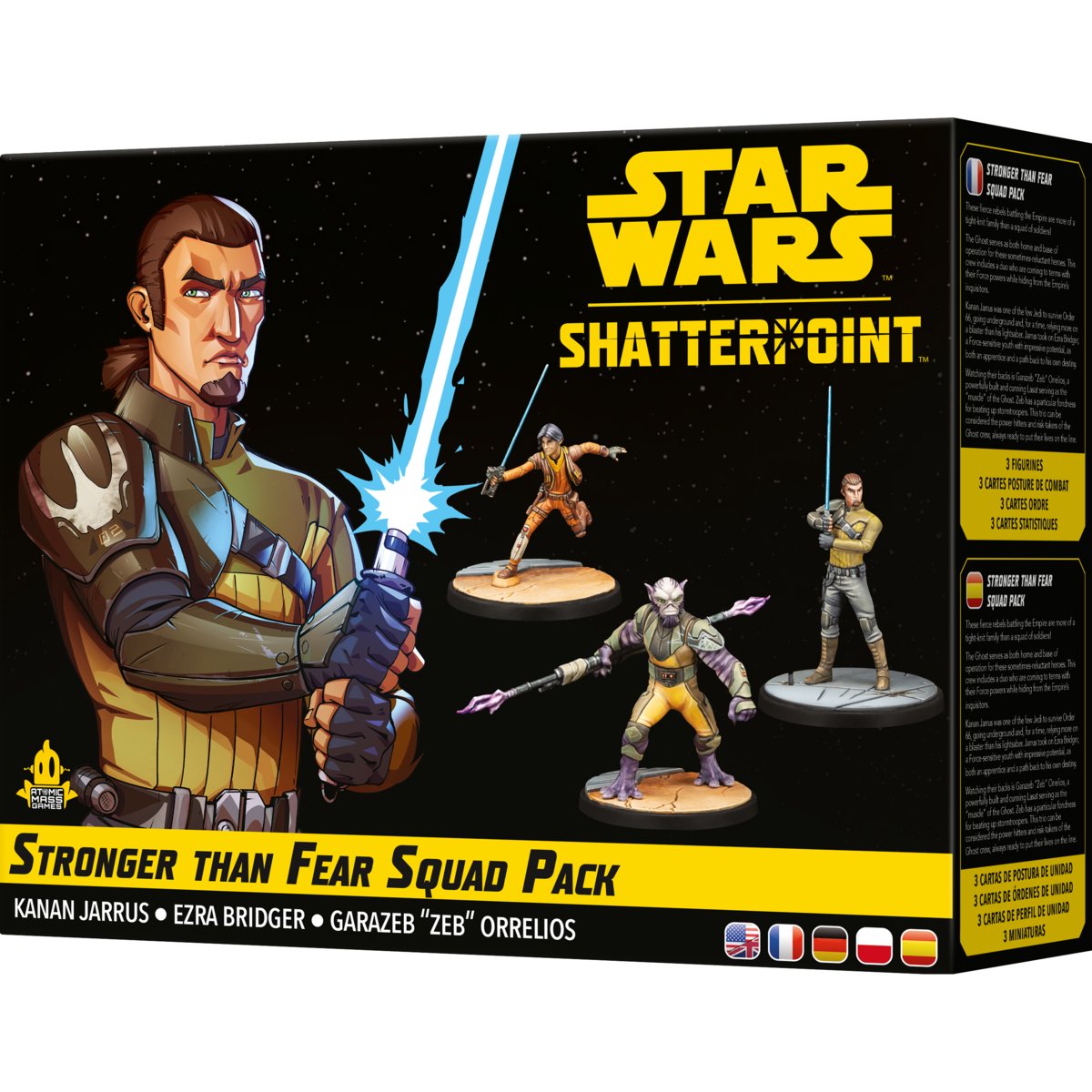 Star Wars: Shatterpoint Coś Silniejszego Niż Strach: Kanan Jarrus, gra planszowa, Rebel