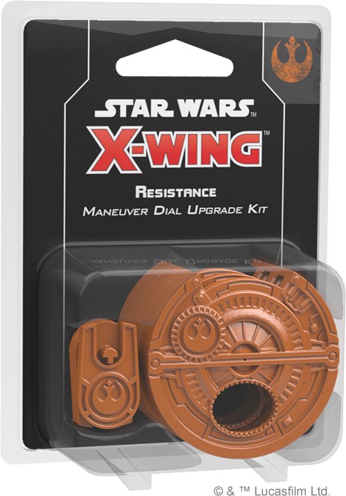 Star Wars, X-Wing, osłony na tarcze manewrów Resistance Maneuver Dial Upgrade Kit (druga edycja), Rebel