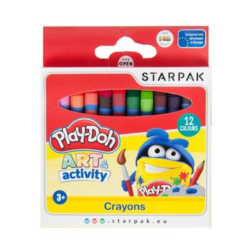 Starpak, Kredki woskowe Play-Doh, 12 kolorów - Play-Doh