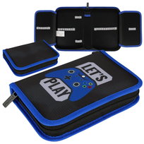 STARPAK Piórnik Jednokomorowy Z Klapkami Bez Wyposażenia Gaming Pad Starpak