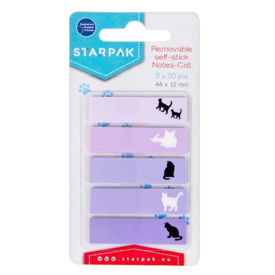 Zdjęcia - Naklejki i kartki Starpak , Zakładka indeksująca Kot, 44x12 mm 