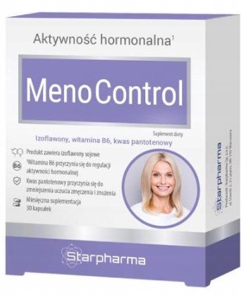 Zdjęcia - Witaminy i składniki mineralne Starpharma , Meno Control Menopauza Hormony, Suplement diety, 30 kaps. 