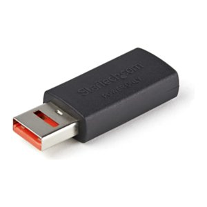StarTech.com Adapter USB do bezpiecznego ładowania blokujący dane USB Męski na żeński Adapter USB-A tylko do ładowania Adapter bez ładowania danych/tylko do zasilania do telefonu/tabletu - StarTech