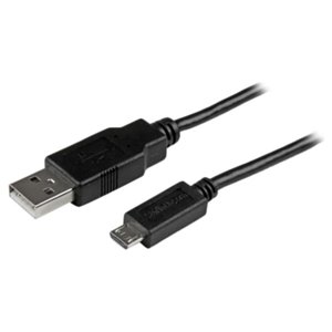 StarTech.com Kabel ładujący i synchronizujący Micro USB o długości 3 m i długości 10 stóp - M/M - Kabel ładujący USB do Micro USB - 24 AWG (USBAUB3MBK) - StarTech