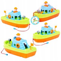 STATEK z LUDZIKIEM do wody, kąpieli, na plażę PŁYWA i JEŻDZI CIĄGANKA