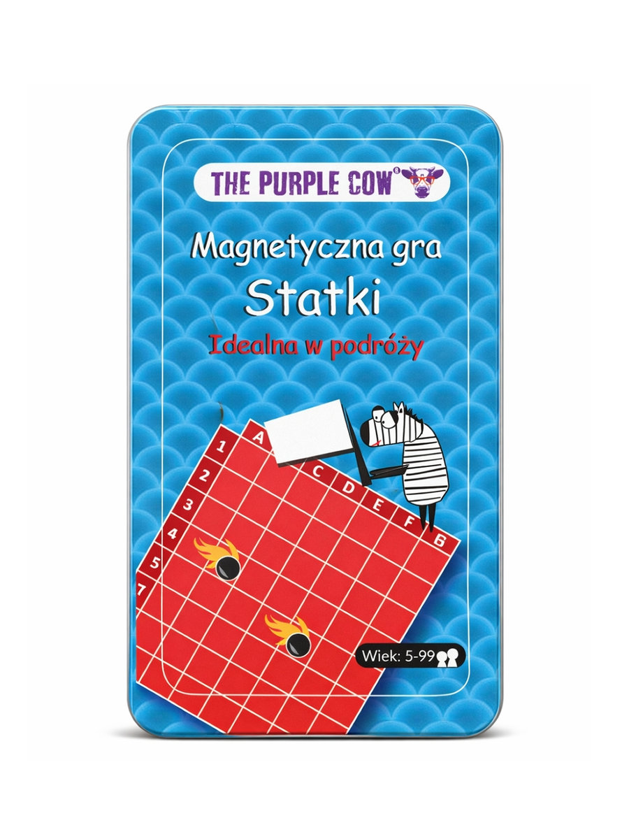 Statki, podróżna gra magnetyczna, The Purple Cow, gra zręcznościowa