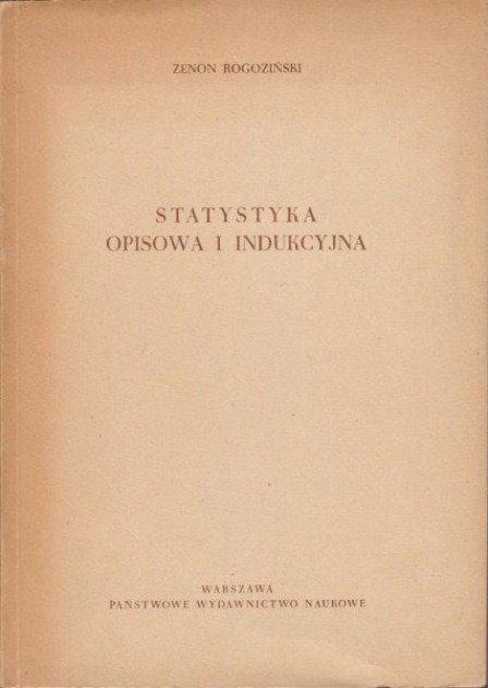 Statystyka opisowa i indukcyjna - W opisie | Książka w Empik