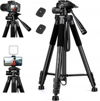 STATYW DO APARATU Canon Nikon Sony 65-CALOWY STATYW Z UCHWYTEM NA TELEFON Sony