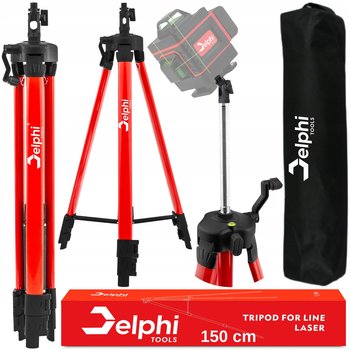 STATYW DO LASERA KRZYŻOWEGO POZIOMICY TRÓJNÓG TRIPOD 150 cm 5/8" LIBELLA - Delphi