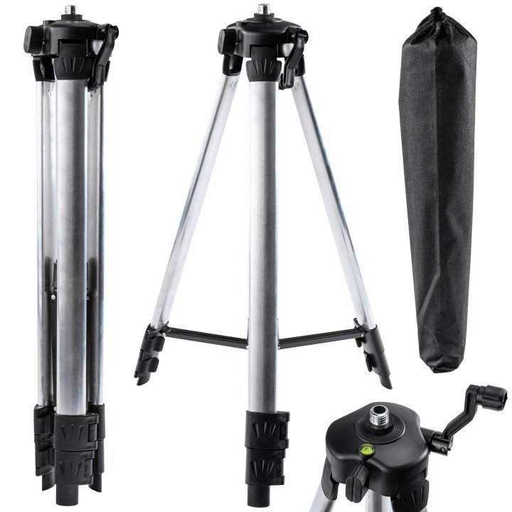 STATYW DO POZIOMICY LASEROWEJ TRÓJNÓG DO LASERA TRIPOD 43-120CM GWINT 5/8'