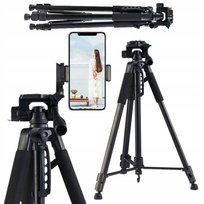 STATYW FOTOGRAFICZNY STOJAK TRIPOD DO APARATU KAMERY DSLR UCHWYT TELEFON DNA
