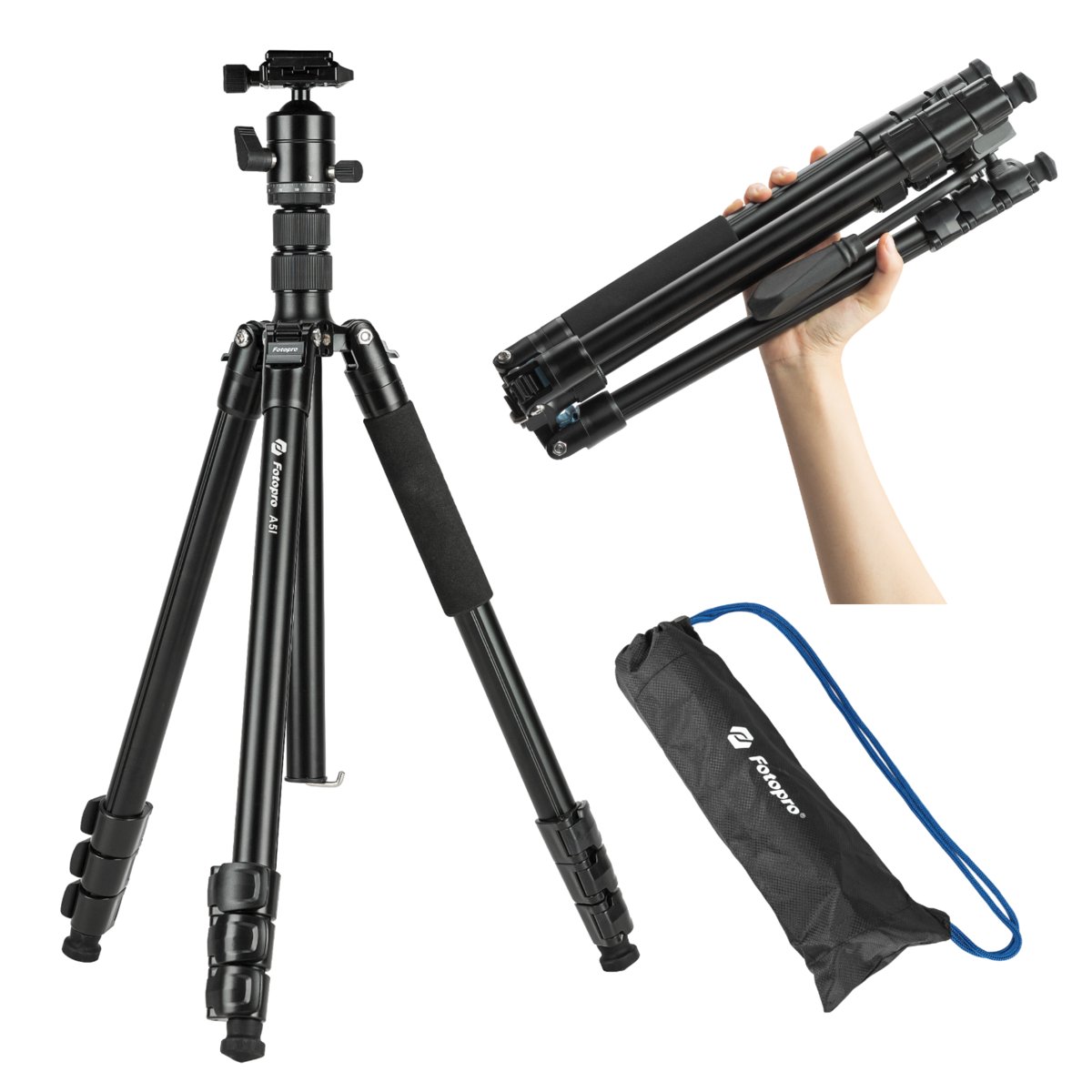 Fph55 Statyw fotograficzny z głowicą kulową FPH-55QS Fotopro A5 - Inna marka ...