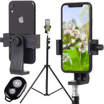 Statyw oświetleniowy z adapterem 360° i pilotem BT