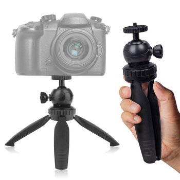 STATYW SELFIE STOJAK MINI STABILNY MAŁY TRIPOD APARAT GOPRO z Głowicą 360° - Overmax