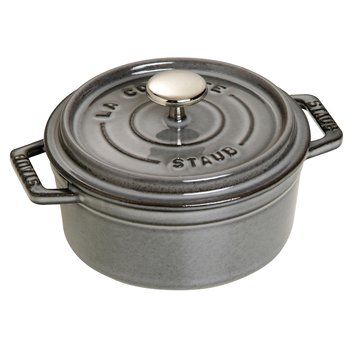 Staub, Garnek żeliwny okrągły 400 ml, Szary - Staub