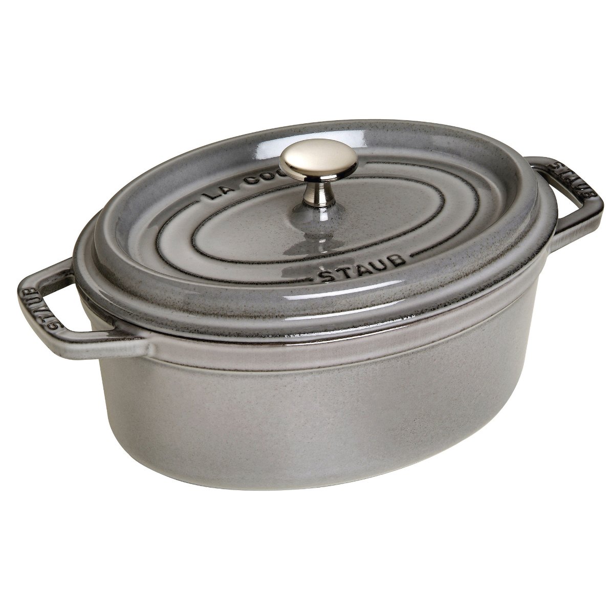 Staub Staub , Garnek Żeliwny Owalny 2.35 L, Grafitowy
