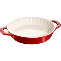 Staub, Okrągły półmisek ceramiczny do ciast 1.2 ltr, Czerwony Staub