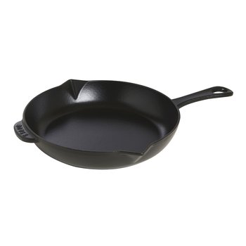 Staub, Patelnia żeliwna z metalowym uchwytem 26 cm, czarny - Staub