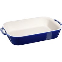 Staub, Prostokątny półmisek ceramiczny 4.5 ltr, Niebieski Staub