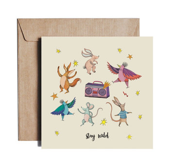 Stay Wild - Greeting card by PIESKOT Polish Design - PIESKOT