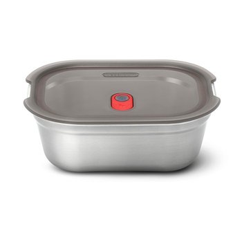 Steel Food Box Large - Grey / Red Fr - Inny producent