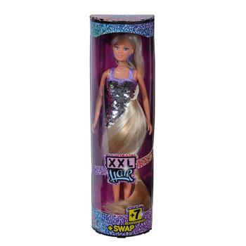 Steffi Love XXL Hair długowłosa lalka w cekinowej sukience - Simba