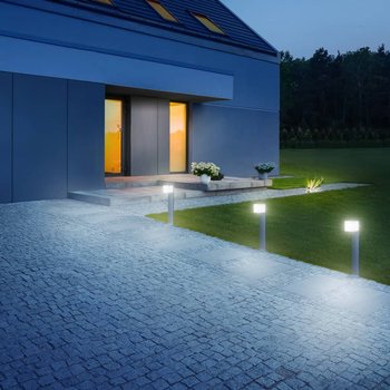 Steinel Lampa słupkowa z czujnikiem GL 80 LED IHF CUBO, antracytowa - STEINEL