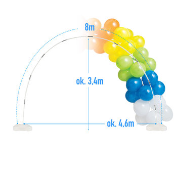 Stelaż Do Tworzenia Bramy Balonowej Łuk Balonowy - 8M - Inna marka