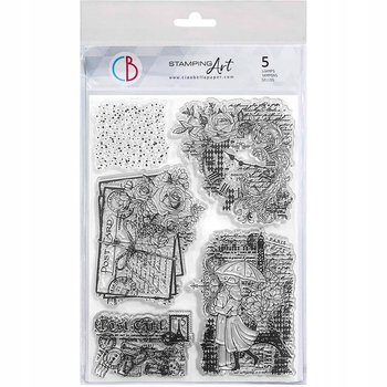 STEMPEL AKRYLOWY 15x21 Ciao Bella romance list para pod parasolem zegar - Ciao Bella