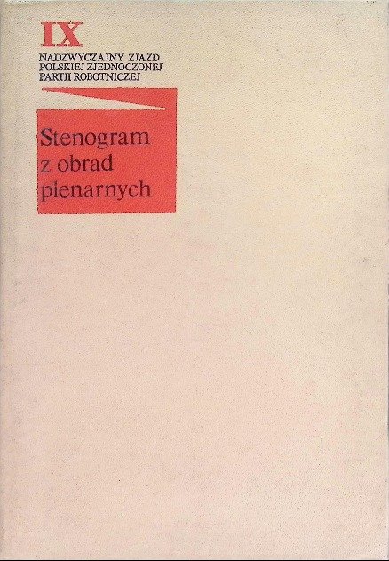 Stenogram z obrad plenarnych - Opracowanie zbiorowe | Książka w Empik