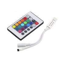 Sterownik /Kontroler RGB IR + pilot24 taśm LED RGB