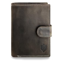 Stevens, Portfel męski, brązowy, ochrona RFID Stevens