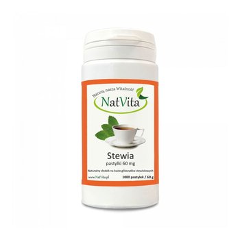 Stewia Pastylki 60 mg 1000 sztuk Natvita - NatVita