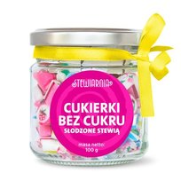 Stewiarnia, cukierki w słoiczku bez cukru, 100g