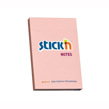 Stick'n, Notes samoprzylepny 76X51mm różowy pastel - Stick'n