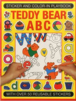 Sticker and Colour-In Playbook: Teddy Bear ABC: With Over 60 Reusable Stickers - Tulip Jenny