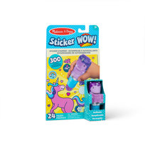 Sticker WOW! Stempelek z naklejkami fioletowy jednorożec